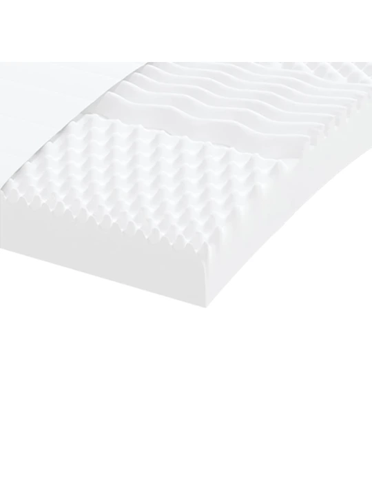 Válenda s přistýlkou a matracemi černá 100 x 200 cm textil