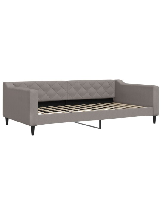 Válenda s přistýlkou a zásuvkami taupe 100 x 200 cm textil