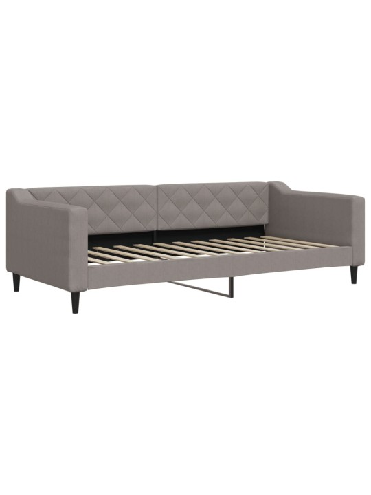 Válenda s přistýlkou a zásuvkami taupe 90 x 200 cm textil