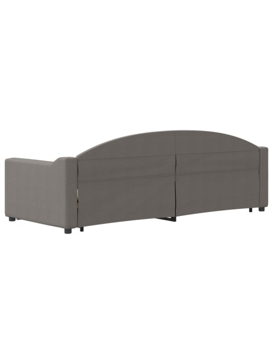 Válenda s přistýlkou taupe 80 x 200 cm textil