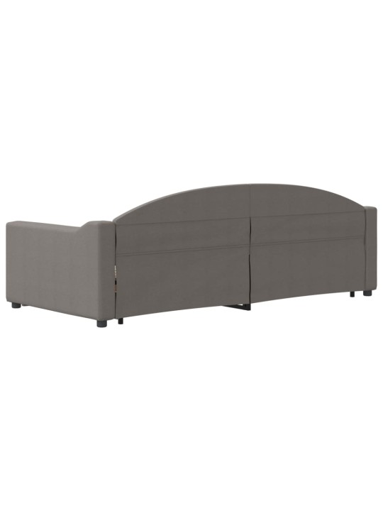 Válenda s přistýlkou taupe 90 x 200 cm textil