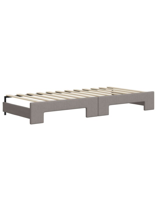 Válenda s přistýlkou taupe 90 x 200 cm textil