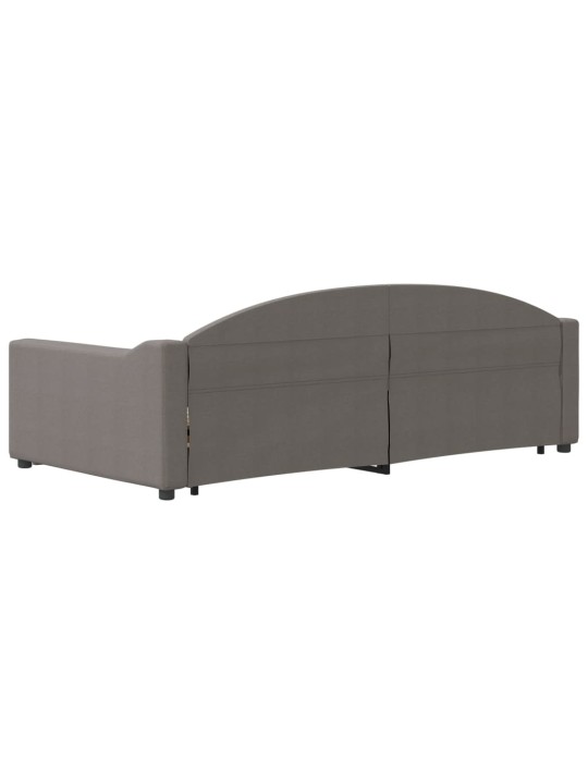 Válenda s přistýlkou taupe 100 x 200 cm textil