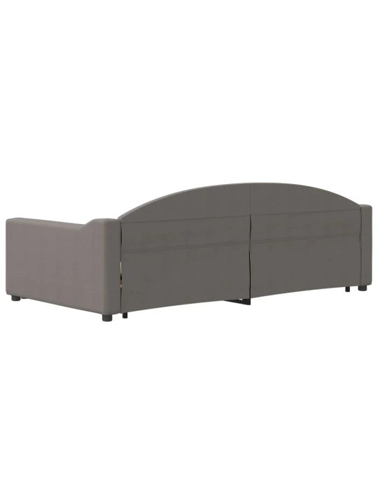 Válenda s přistýlkou taupe 100 x 200 cm textil