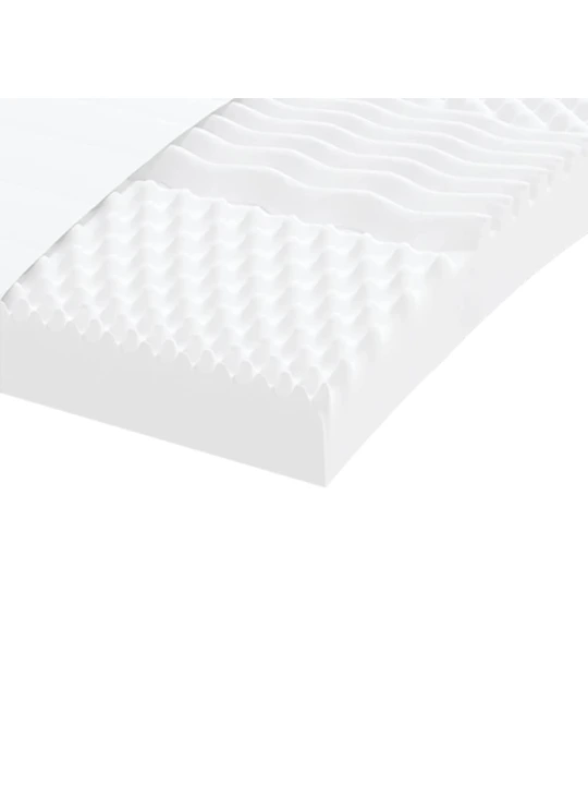 Válenda s přistýlkou a matracemi krémová 100 x 200 cm textil
