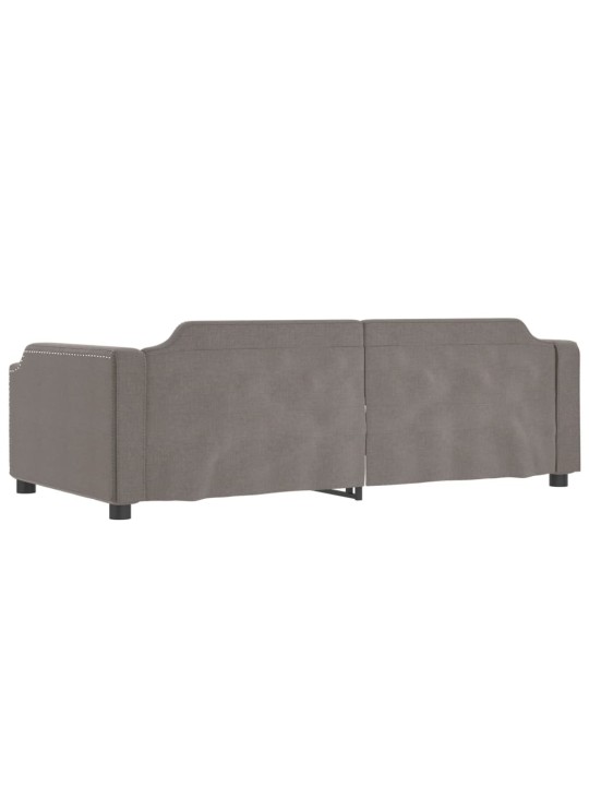 Válenda s přistýlkou taupe 80 x 200 cm textil