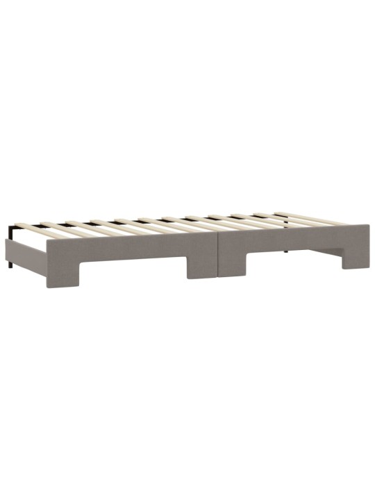Válenda s přistýlkou taupe 90 x 200 cm textil