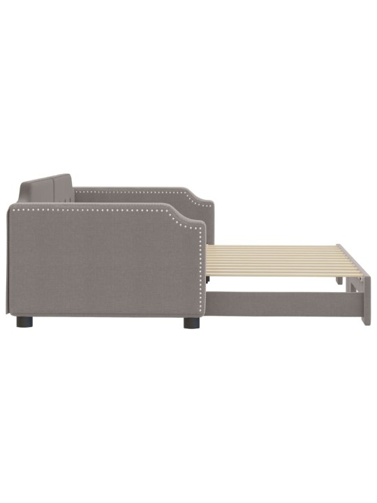 Válenda s přistýlkou taupe 100 x 200 cm textil