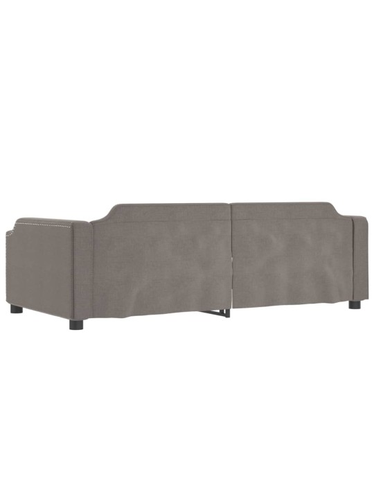 Válenda s přistýlkou taupe 100 x 200 cm textil