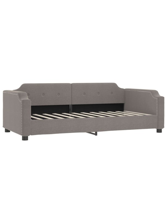 Válenda s přistýlkou a matracemi taupe 90 x 200 cm textil