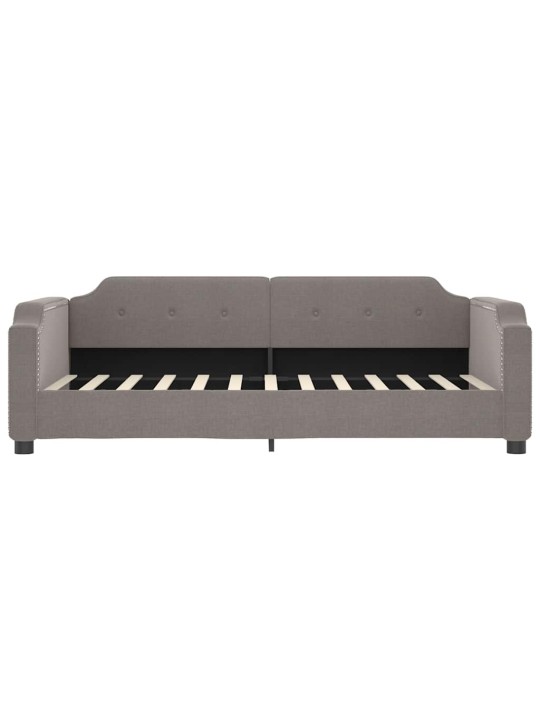 Válenda s přistýlkou a zásuvkami taupe 90 x 200 cm textil