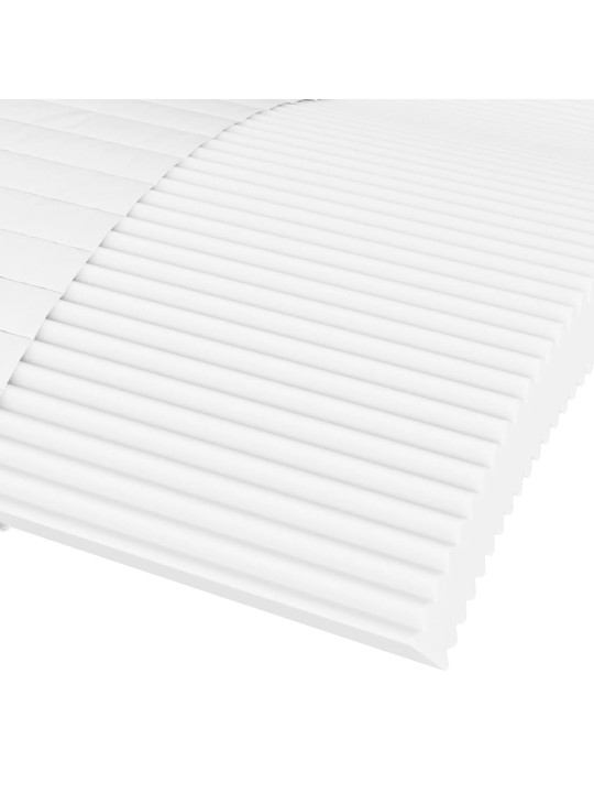 Válenda s matrací bílá 90 x 200 cm umělá kůže