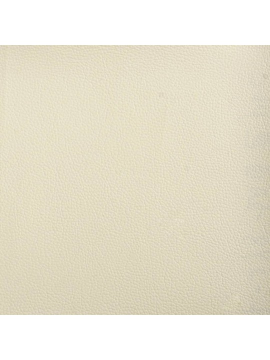 Válenda s matrací krémová 90 x 200 cm umělá kůže