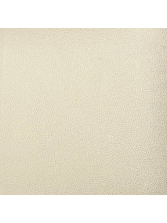 Válenda s přistýlkou krémová 90 x 200 cm umělá kůže
