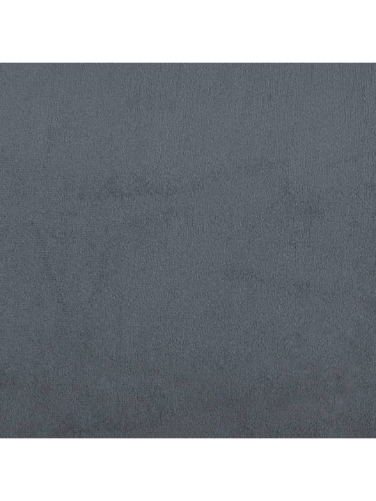 Válenda s přistýlkou tmavě šedá 90 x 200 cm samet