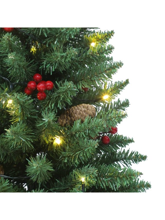 Umělé vánoční stromky 2 ks 100 led diod zelené 120 cm