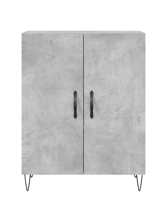 Skříň highboard betonově šedá 69,5x34x180 cm kompozitní dřevo