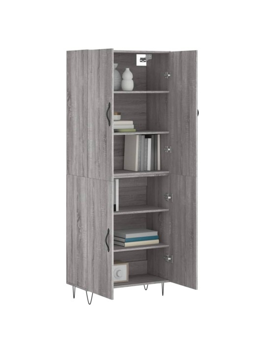 Skříň highboard šedá sonoma 69,5 x 34 x 180 cm kompozitní dřevo