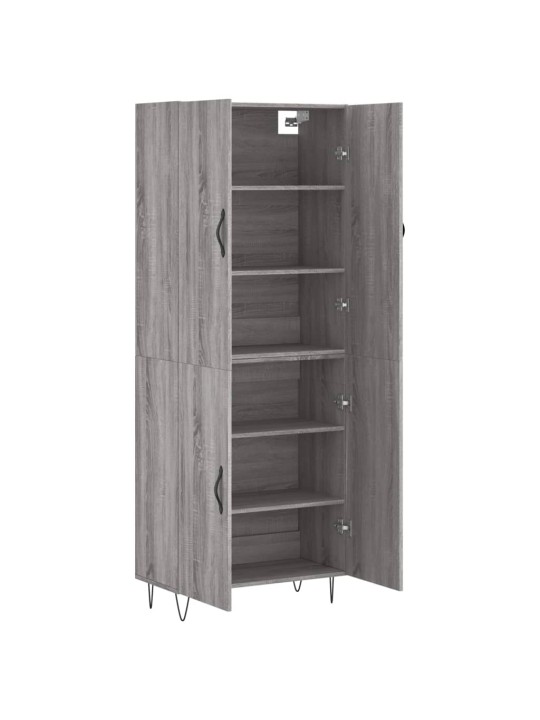 Skříň highboard šedá sonoma 69,5 x 34 x 180 cm kompozitní dřevo
