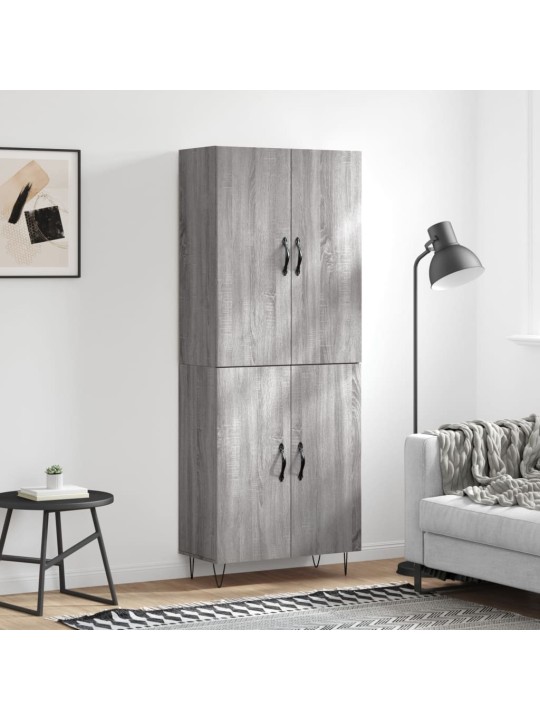 Skříň highboard šedá sonoma 69,5 x 34 x 180 cm kompozitní dřevo
