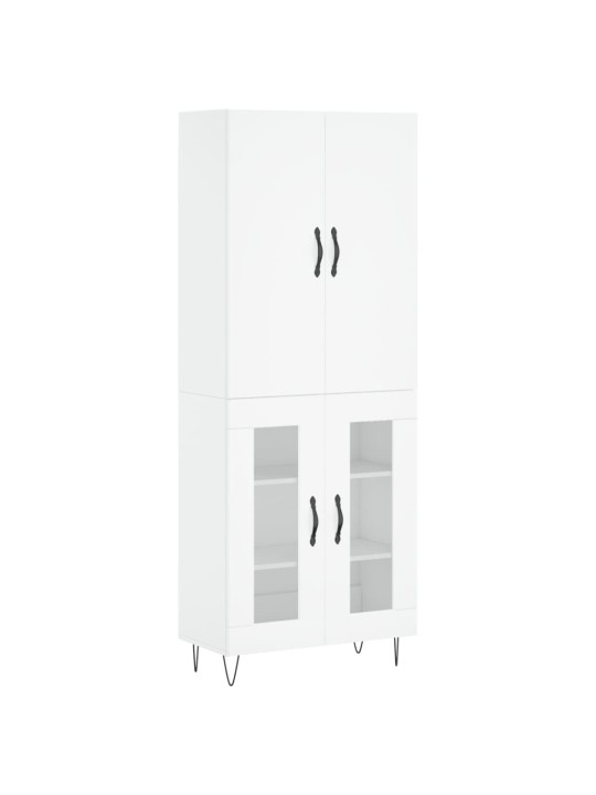 Skříň highboard bílá 69,5 x 34 x 180 cm kompozitní dřevo