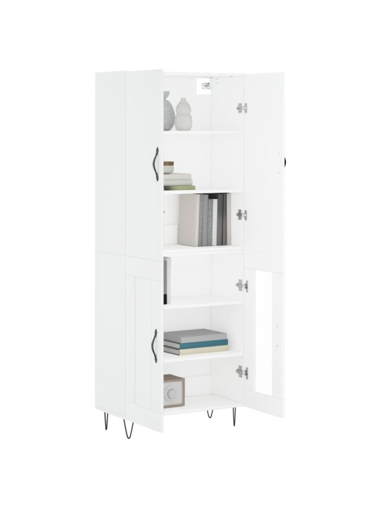 Skříň highboard bílá 69,5 x 34 x 180 cm kompozitní dřevo