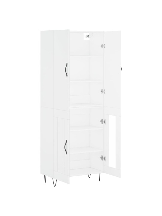 Skříň highboard bílá 69,5 x 34 x 180 cm kompozitní dřevo