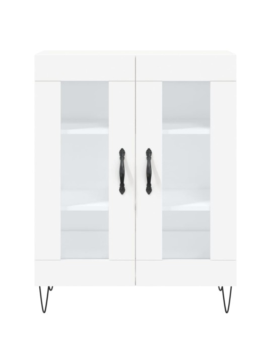 Skříň highboard bílá 69,5 x 34 x 180 cm kompozitní dřevo