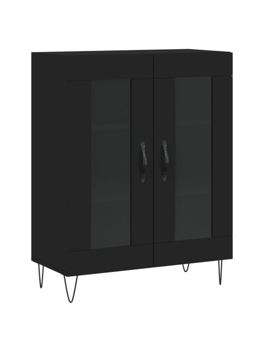 Skříň highboard černá 69,5 x 34 x 180 cm kompozitní dřevo