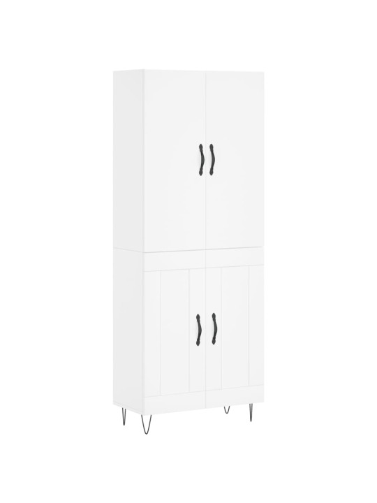Skříň highboard bílá 69,5 x 34 x 180 cm kompozitní dřevo