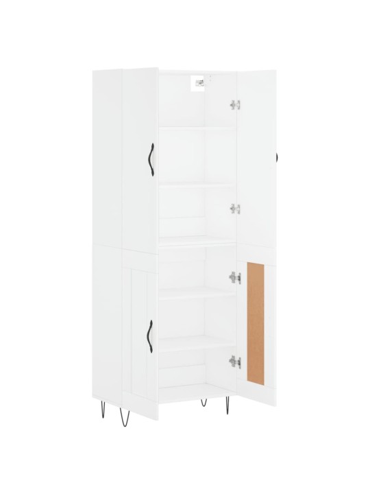 Skříň highboard bílá 69,5 x 34 x 180 cm kompozitní dřevo