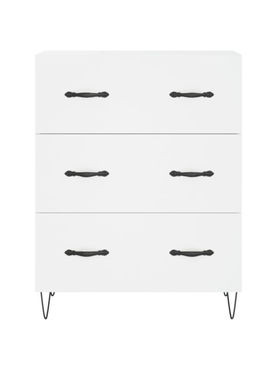 Skříň highboard bílá 69,5 x 34 x 180 cm kompozitní dřevo