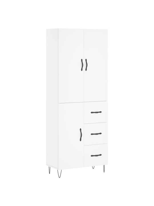 Skříň highboard bílá 69,5 x 34 x 180 cm kompozitní dřevo