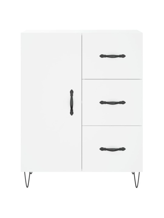 Skříň highboard bílá 69,5 x 34 x 180 cm kompozitní dřevo