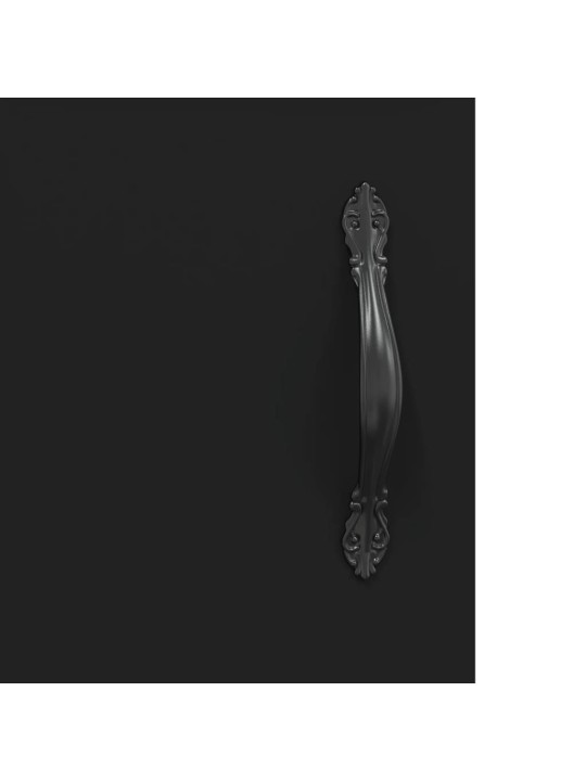 Skříň highboard černá 69,5 x 34 x 180 cm kompozitní dřevo
