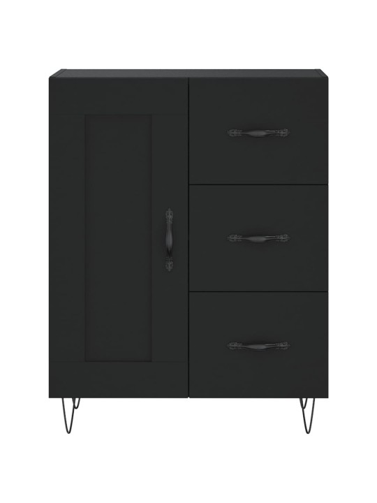 Skříň highboard černá 69,5 x 34 x 180 cm kompozitní dřevo
