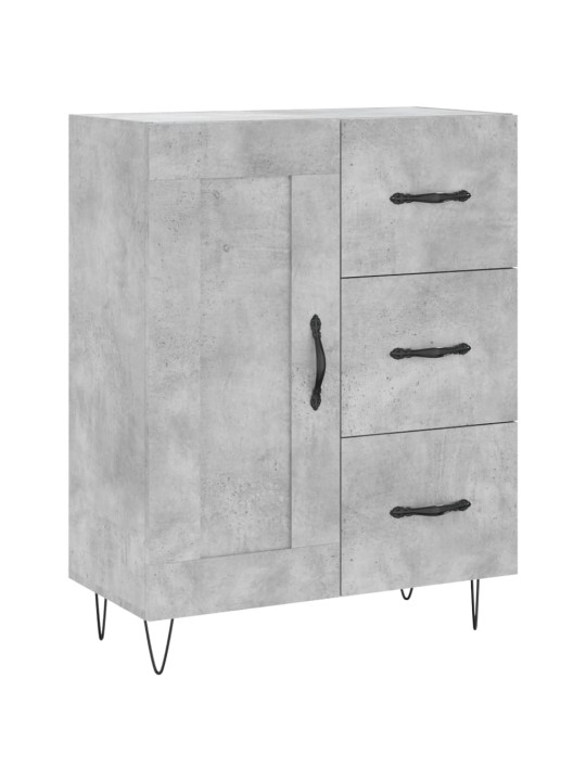 Skříň highboard betonově šedá 69,5x34x180 cm kompozitní dřevo