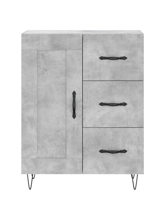 Skříň highboard betonově šedá 69,5x34x180 cm kompozitní dřevo
