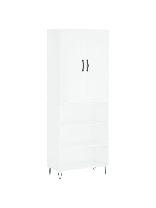 Skříň highboard bílá 69,5 x 34 x 180 cm kompozitní dřevo