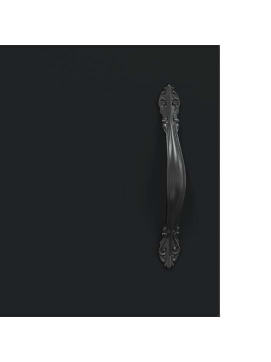 Skříň highboard černá 69,5 x 34 x 180 cm kompozitní dřevo