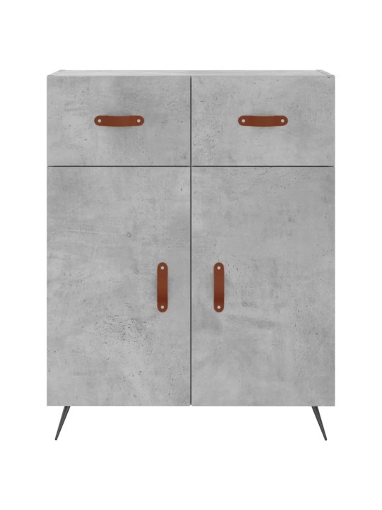 Skříň highboard betonově šedá 69,5x34x180 cm kompozitní dřevo