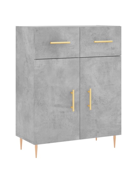 Skříň highboard betonově šedá 69,5x34x180 cm kompozitní dřevo