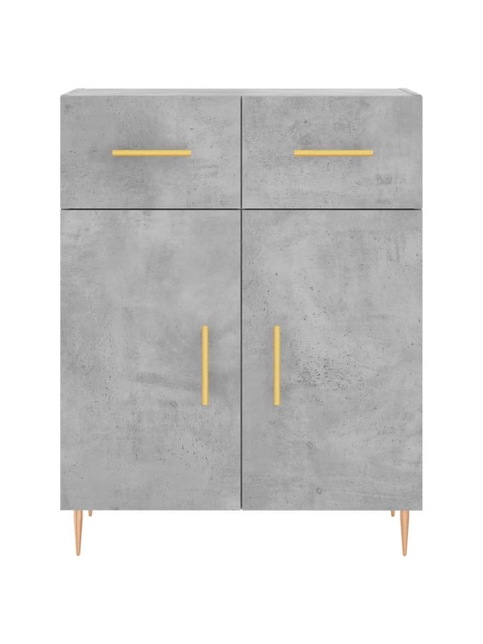 Skříň highboard betonově šedá 69,5x34x180 cm kompozitní dřevo