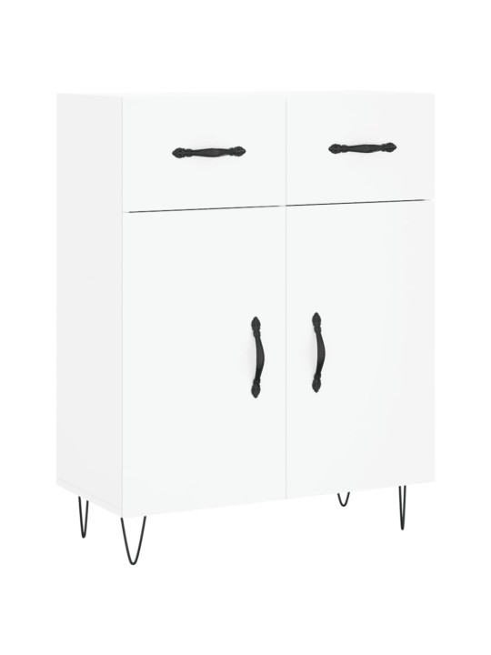 Skříň highboard bílá 69,5 x 34 x 180 cm kompozitní dřevo