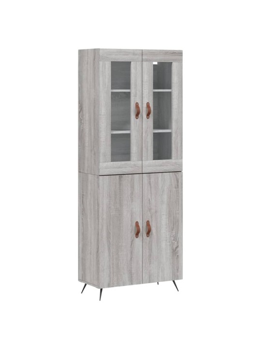 Skříň highboard šedá sonoma 69,5 x 34 x 180 cm kompozitní dřevo