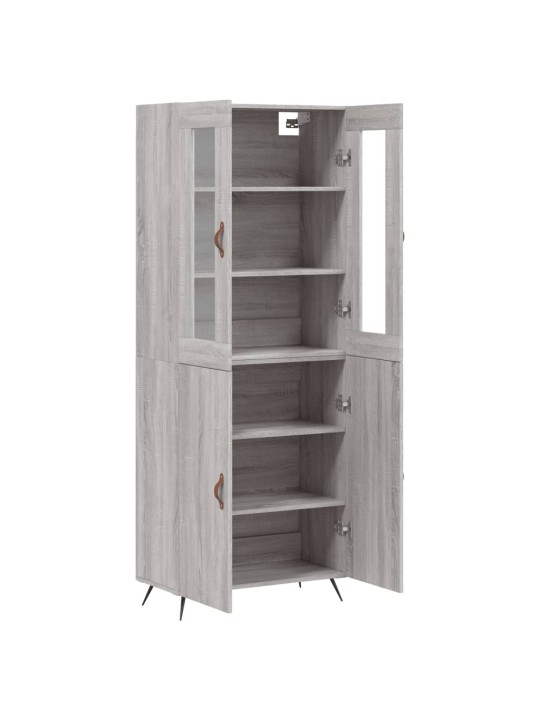 Skříň highboard šedá sonoma 69,5 x 34 x 180 cm kompozitní dřevo