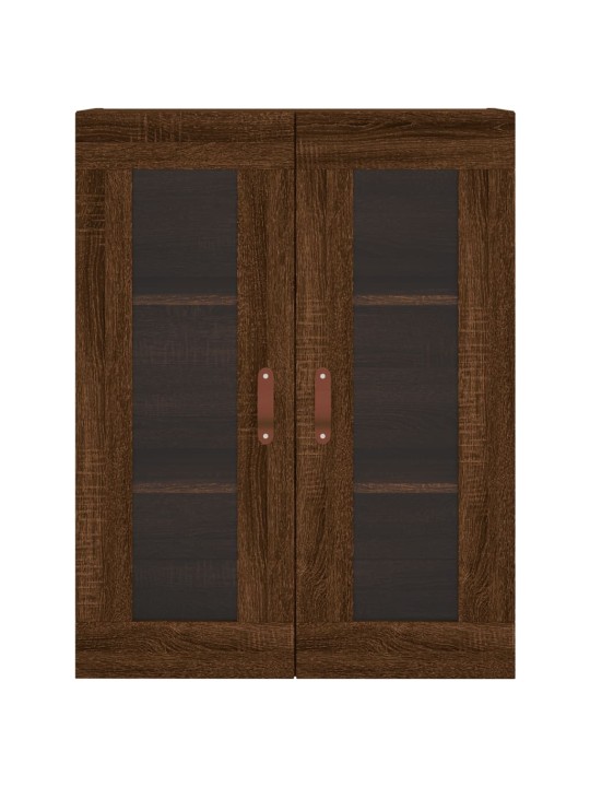 Skříň highboard hnědý dub 69,5 x 34 x 180 cm kompozitní dřevo