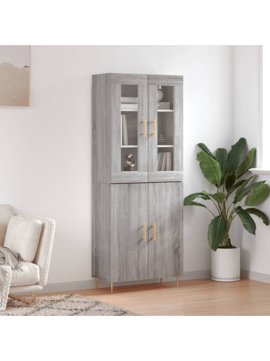 Skříň highboard šedá sonoma 69,5 x 34 x 180 cm kompozitní dřevo