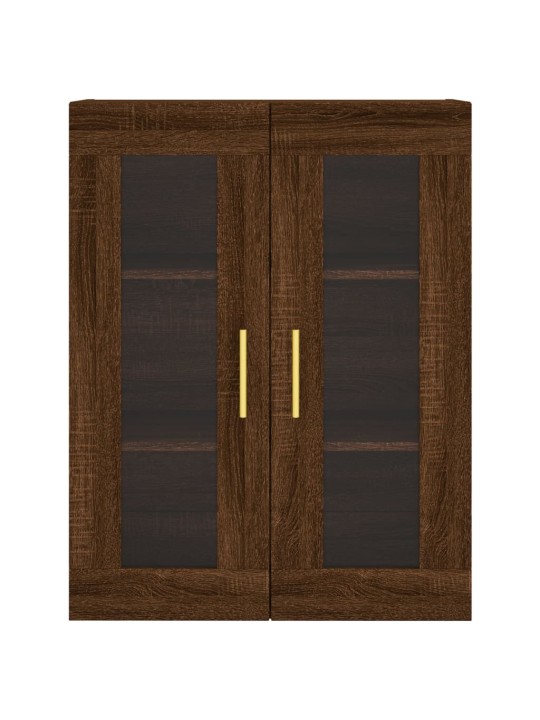 Skříň highboard hnědý dub 69,5 x 34 x 180 cm kompozitní dřevo