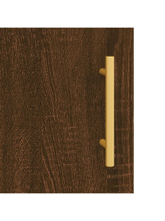 Skříň highboard hnědý dub 69,5 x 34 x 180 cm kompozitní dřevo